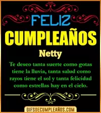 GIF Frases de Cumpleaños Netty